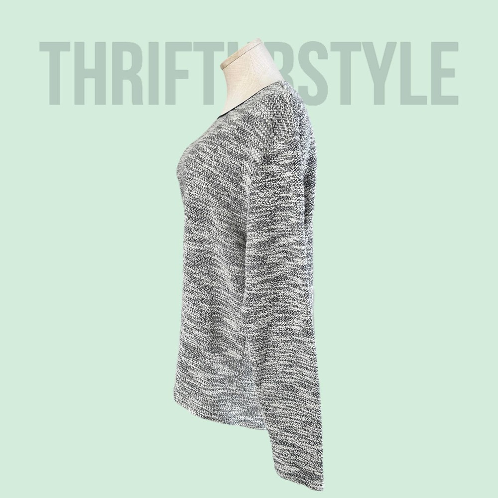 7Diamonds Fit Burgos Knit Sweater Crewneck Long Sleeve Gray Black Pattern - Picture 6 of 9